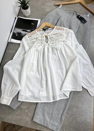 Рубашка с кружевом