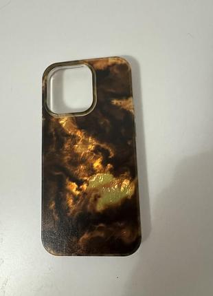 Янтарний чохол iphone 14 pro2 фото