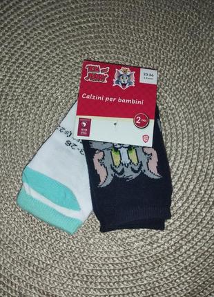 Щеноски, носки хлопковые короткие на мальчика 2-4 года (размер 23/26).