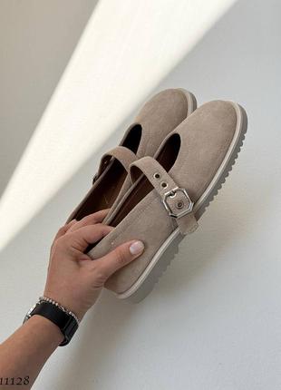 Балетки barefoot 
цвет: беж 
натуральная замша р36-40