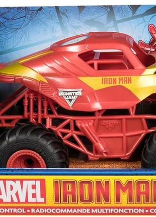 Monster jam внедорожник джип мостер трак 1:24 scale marvel iron man rc monster truck 6070373 3