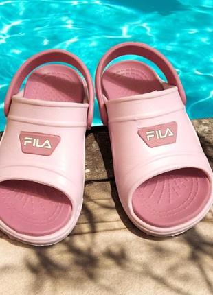 Шлепки шлепанцы бассейн кроксы босоножки сандалии fila p.27