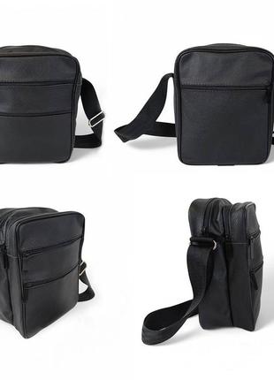 Стильна чоловіча шкіряна сумка через плече – преміальна якість та місткість , велика чоловіча сумка