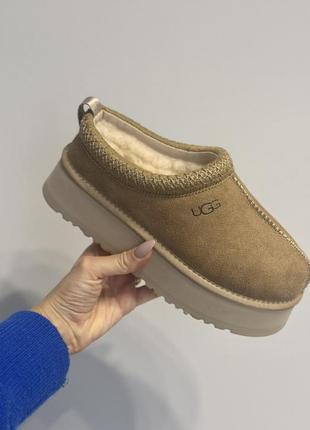 Угг Forede ugg tazz коричневые бежевые угги tasman