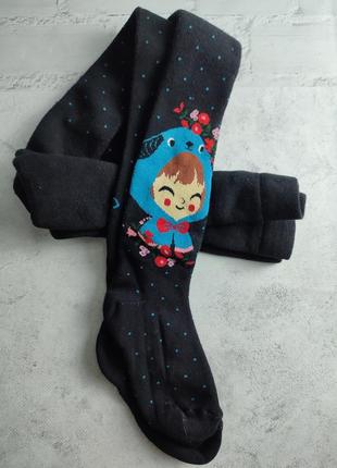 Колготки махрові bross турция чорний