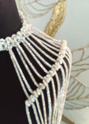 Украшение из стразового шнура