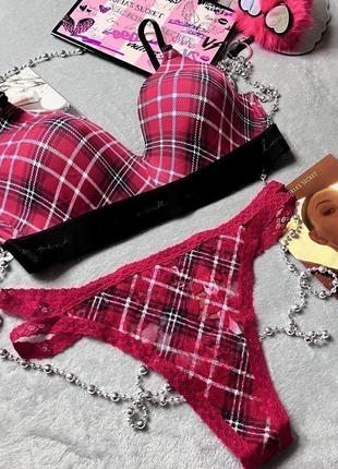 Комплект бюстгальтер бюстик лифчик трусики виктория секрет оригинал victoria’s secret