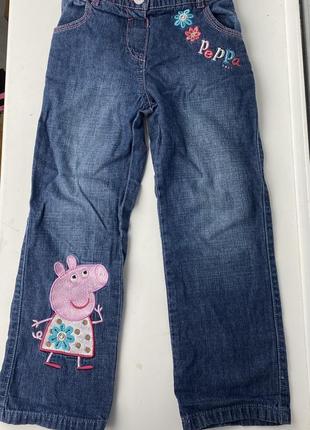 Джинсы george для девочки peppa pig