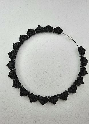 Кольє, намисто з серцями3 фото