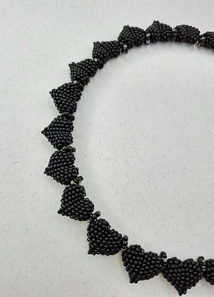 Кольє, намисто з серцями4 фото