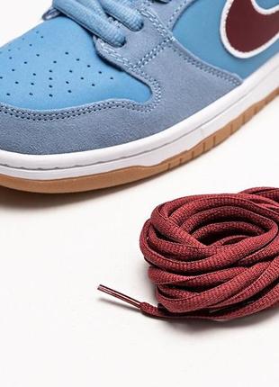 Nike sb dunk low valour blue team maroon (голубые) 5