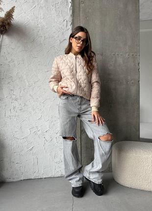 Куртка-бомбер курточка беж, черная, бургунди