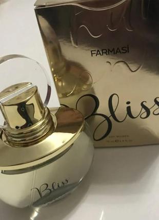Жіноча парфумована вода  bliss farmasi, туреччина, 70 мл