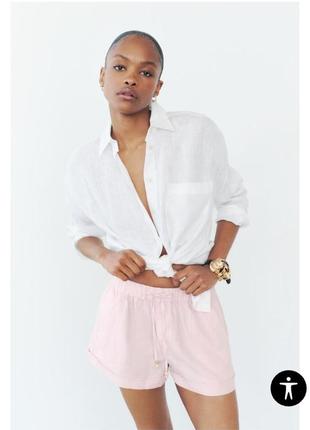 Шорты на основе льна от zara