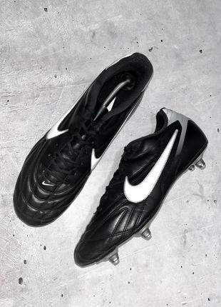 Футбольні бутси nike tiempo шкіряні