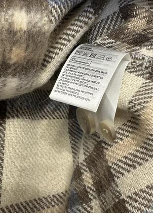 Оверсайз теплая рубашка h&m с шерстью4 фото