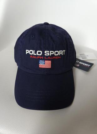 Новая мужская бейсболка polo ralph lauren оригинал, хлопковая синяя кепка с флагом polo sport