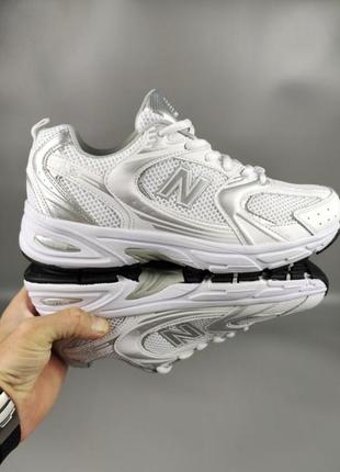 Кросівки жіночі new balance 530 white silver greyженские кроссовки нью беланс 530 белые с серым унисекс