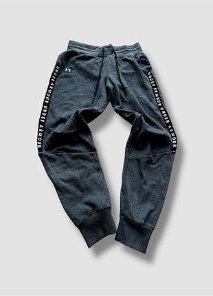 Женские спортивные штаны under Ανδρικό armour в сером цвете