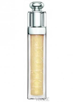 Блиск із сяйвом об'єм і догляд dior addict gloss 122 mousseline новий тестер без коробки