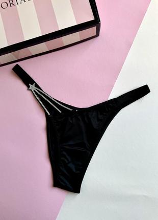 Трусики з камінчиками victoria’s secret