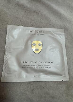 Гідрогелева маска для обличчя mz skin hydra-lift gold face mask, 25 г