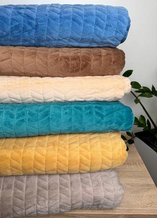 Стеганое покрывало косичка на синтепонв