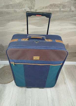 Чемодан большой moveasy на 2-х колесах синий