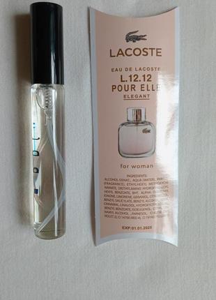 В стиле lacoste eau de l.12.12 pour elle elegant лицензионная женская туалетная вода 10 мл