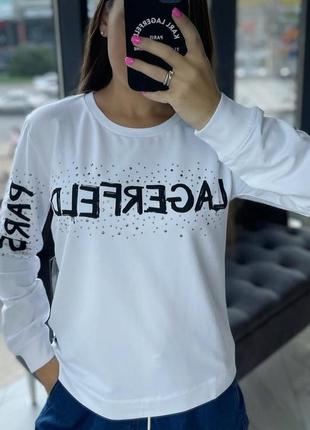 Новый свитшот karl lagerfeld оригинал кофта байка худи пайта кофта