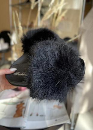 Шльопки, шльопанці, тапулі з хутром