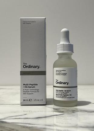 The ordinary multi-peptide + ha serum мультипептидна сироватка для обличчя 30ml