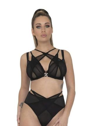 Высокие прозрачные трусики хипстер curvy#