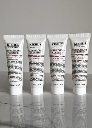 Гель kiehl's ultra facial cleanser для вмивання та очищення шкіри обличчя kiehls 30 мл