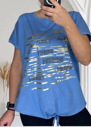 Футболка удлиненная хлопок 52-56 р-р