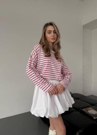 Коттоновая юбка баллон 3