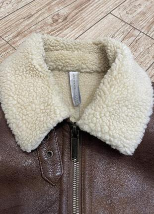 Дубленка пилот, zara, м, 46 размер