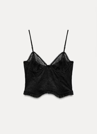 Кружевной корсетный топ из новой коллекции new collection zara original.