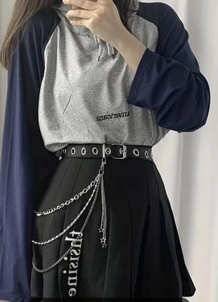 Пояс цепь металлический трехчастный2 фото