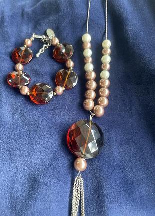 Браслет+кольє