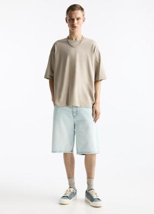 Крутые мужские джинсовые шорты pull &amp; bear baggy - 32