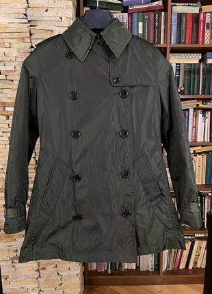 Burberry с подкладом пальто/плащ женский xs размер хаки цвет