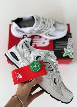 Кроссовки new balance 530 white & silver