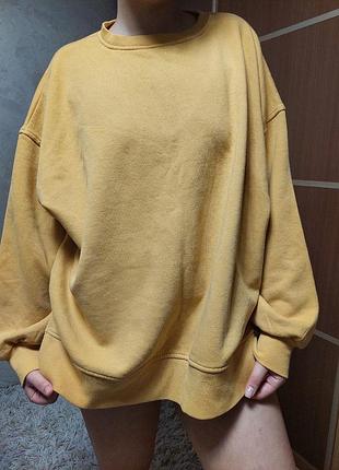 Жовтий світшот оверсайз унісекс