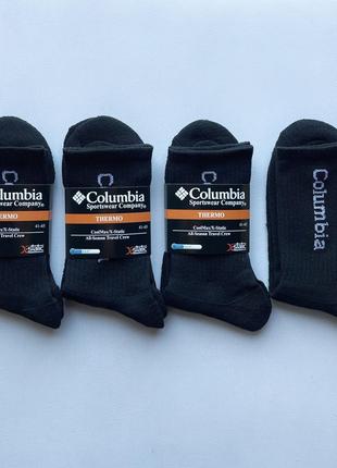 Чоловічі махрові шкарпетки columbia з високою резинкою (т-xl631ч)