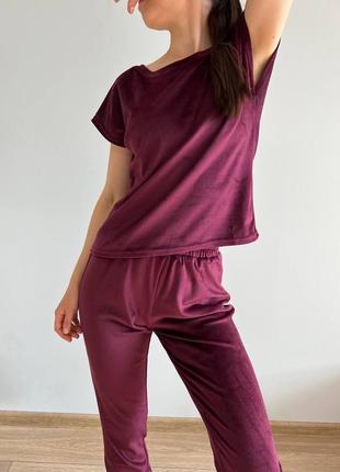 Пижама велюровая