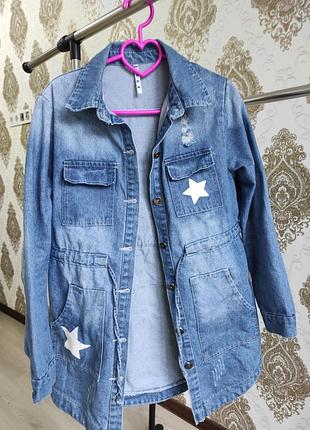 Джинсовый кардиган