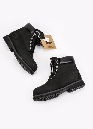 Чоловічі черевики timberland "black" (термо)