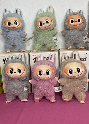 Мягкая игрушка брелок с монстром лабуба монстры labubu the monsters exciting macaron аниме фигурка3 фото