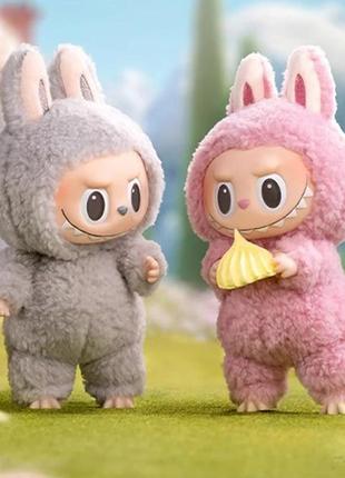 Мягкая игрушка брелок с монстром лабуба монстры labubu the monsters exciting macaron аниме фигурка4 фото